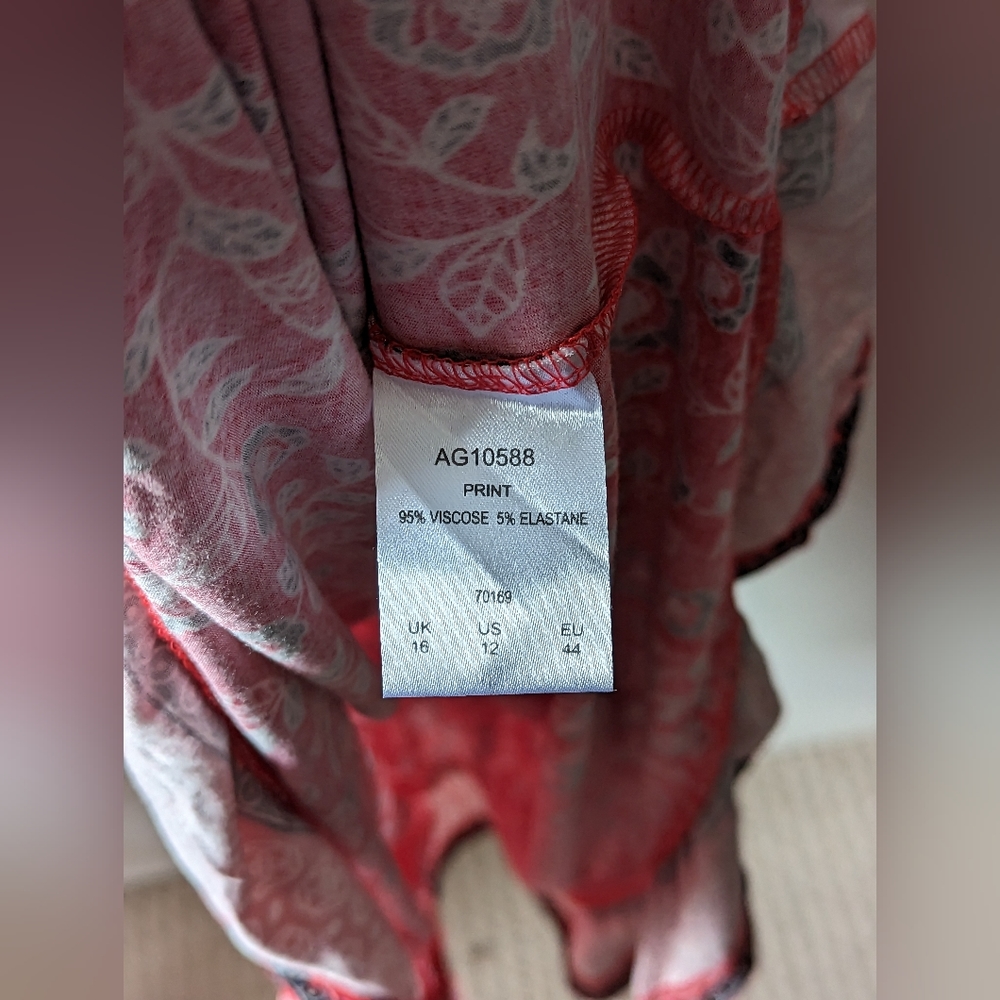 Red Cotton Traders Boho/Bohemian Dress Size 16 - Picture 14 of 15